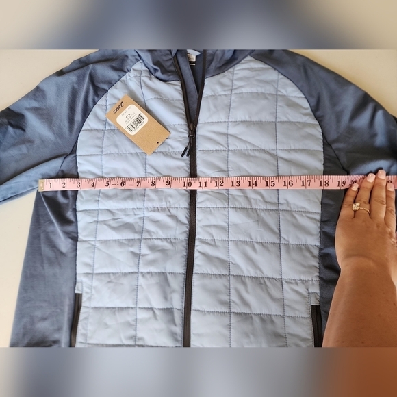 NWT Asics Hybrid Running Full Zip Blue Jacket Women's Size S. - Picture 5 of 7